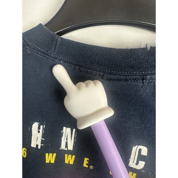 WWE 2007 John Cena Championship Graphic Black T-Shirt Hybrid Junior Size Large - Picture 9 of 11